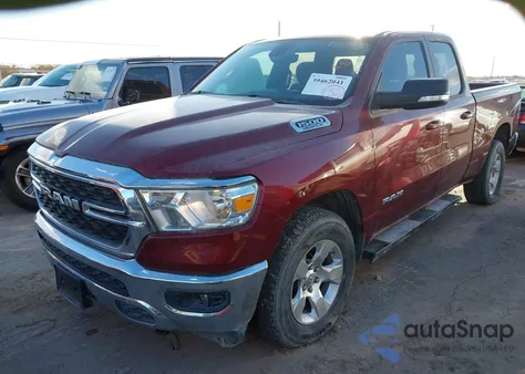 2022 Ram 1500 Lone Star Quad Cab 4X2 6'4 Box из США, поврежденный, VIN 1C6RREBT6NN228071